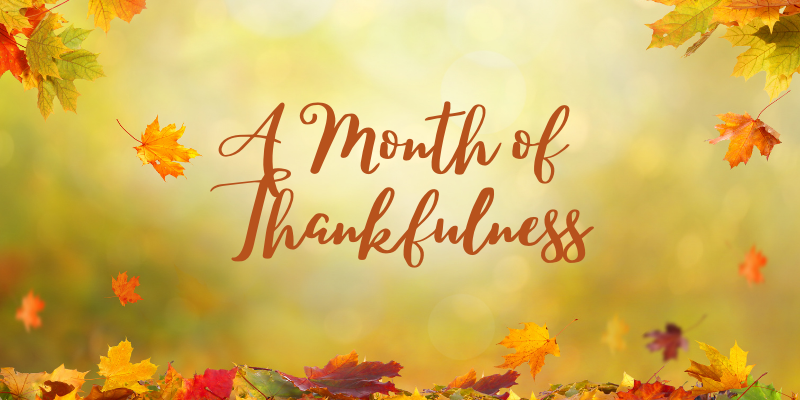 month of thankfulness