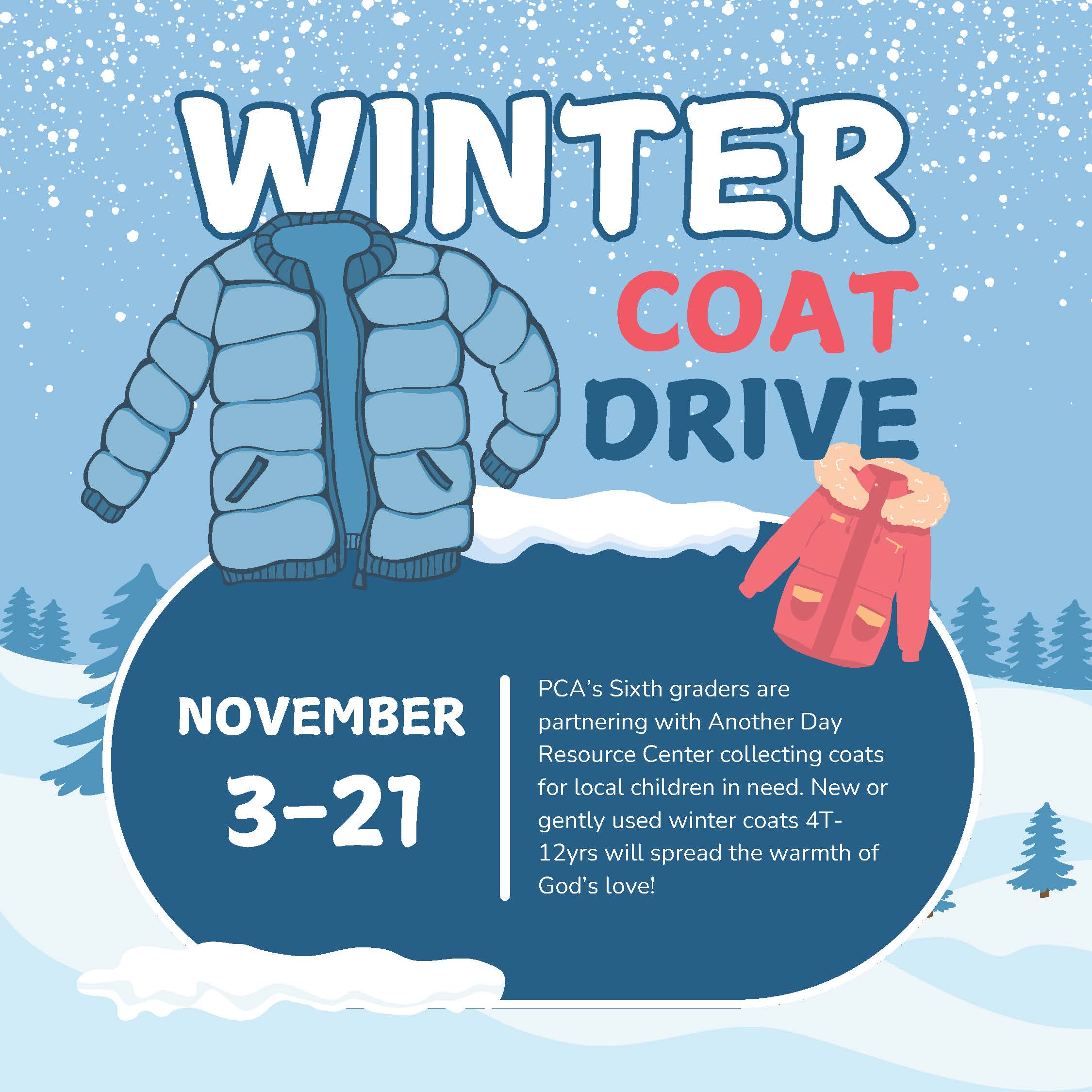 Winter Coat Drive flyer